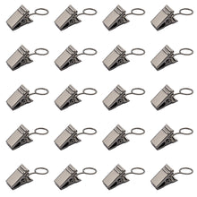 Load image into Gallery viewer, 20PCS/Set Window Curtain Metal Steel Hook Clips Shower Curtain Alligator Clips Tapestry Anti Slip Crocodile Clips