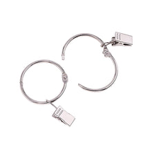 Load image into Gallery viewer, 5PCS/Set Openable Window Curtain Ring Hook with Clips Detachable Strong Iron Shower Curtain Alligator Clips with Rock Ring Tapestry Anti Slip Crocodile Clips