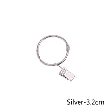 Load image into Gallery viewer, 5PCS/Set Openable Window Curtain Ring Hook with Clips Detachable Strong Iron Shower Curtain Alligator Clips with Rock Ring Tapestry Anti Slip Crocodile Clips