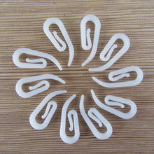 Load image into Gallery viewer, 100pcs Curtain Hanging Hooks Ring Window Curtain Curly Hooks White Plastic Curtain Hanger Hook