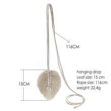 Load image into Gallery viewer, Curtain Tieback Bohemia Handmade Leaf Curtain Tie Hook Holder Boho Macrame For Living Room Window Curtain