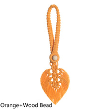 Load image into Gallery viewer, Curtain Tieback Bohemia Handmade Leaf Curtain Tie Hook Holder Boho Macrame For Living Room Window Curtain