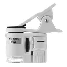 Load image into Gallery viewer, Mobile Phone Microscope 60X Magnifier Universal LED Instrument Macro Lens Optical Zoom With Micro Camera Clip Optical Instrument