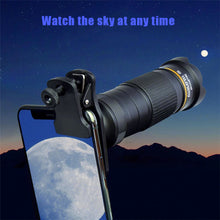 Load image into Gallery viewer, Phone Camera Lens 36X Telephoto 4in1 Telecope Zoom Macro Fisheye Wide Angel Lens Kit For Cellphone iPhone Samsung Xiaomi Huawei