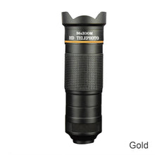 Load image into Gallery viewer, Phone Camera Lens 36X Telephoto 4in1 Telecope Zoom Macro Fisheye Wide Angel Lens Kit For Cellphone iPhone Samsung Xiaomi Huawei