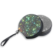 Load image into Gallery viewer, Portable Bling Car CD Case Holder Oxford Cloth DVD Case Disc Storage Organizer Bag Accessories