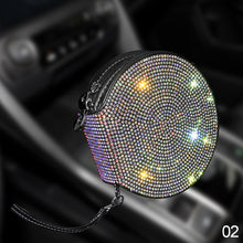 Load image into Gallery viewer, Portable Bling Car CD Case Holder Oxford Cloth DVD Case Disc Storage Organizer Bag Accessories