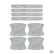 Load image into Gallery viewer, Universal 8pcs/set Car Door Handle Sticker Protector Kit Shiny Diamond Scratch-Resistant Decal Car Accessories For Women Girls