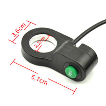 Load image into Gallery viewer, 1Pc Universal Motorcycle Handlebar Switch Horn Button Switch E-Bike Motor Single Switch