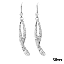 Load image into Gallery viewer, Korea S925 Silver Needle Rhinestone Cross Tassel Earrings For Women Jewelry Gift
