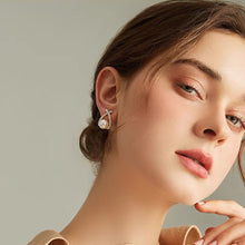 Load image into Gallery viewer, Korea Women Rhinestone Pearl Earrings Ear Stud Fashion Accessories