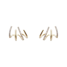 Load image into Gallery viewer, Luxury Claw Stud Earrings for Women Punk Four-Prong Korean Ear Hook Clip Earrings Trend Jewelry