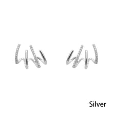 Load image into Gallery viewer, Luxury Claw Stud Earrings for Women Punk Four-Prong Korean Ear Hook Clip Earrings Trend Jewelry