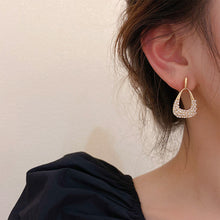 Load image into Gallery viewer, Luxury 925 Silver Needle Korea Pearl Geometric Earrings for Women Jewelry Gift