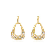 Load image into Gallery viewer, Luxury 925 Silver Needle Korea Pearl Geometric Earrings for Women Jewelry Gift