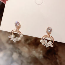 Load image into Gallery viewer, Crystal Round Pearl Earrings Fairy Earring Fashion Women Jewelry