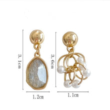 Load image into Gallery viewer, Elegant 925 Silver Needle Korea Pearl Earrings for Women Fashion Jewelry Gift