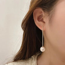 Load image into Gallery viewer, Long Tassel Pearl Earrings Elegant Rhinestone Earring Women Jewelry Fashion Accessories