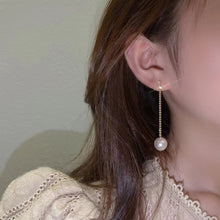 Load image into Gallery viewer, Long Tassel Pearl Earrings Elegant Rhinestone Earring Women Jewelry Fashion Accessories