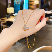 Load image into Gallery viewer, Fashion Rhinestone Pendant Necklace Butterfly Clavicle Chain Choker Women Jewelry Accessories