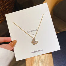 Load image into Gallery viewer, Fashion Rhinestone Pendant Necklace Butterfly Clavicle Chain Choker Women Jewelry Accessories