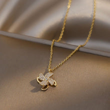 Load image into Gallery viewer, Fashion Rhinestone Pendant Necklace Rotatable Windmill Clavicle Chain Choker Women Jewelry Accessories