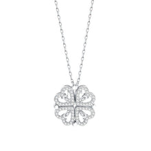Load image into Gallery viewer, Fashion 2 In 1 Removable Heart Necklacec Rhinestone Four Leaf Clover Clavicle Chain Choker Women Jewelry Accessories
