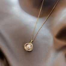 Load image into Gallery viewer, Korean Baroque Pearl Necklace Multi-layer Winding Diamond Clavicle Chain