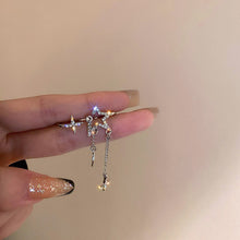 Load image into Gallery viewer, Women Star Moon Rhinestone Ear Clip Cuff Non Pierced Earrings