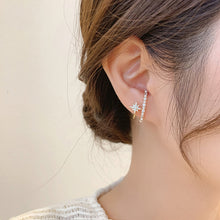 Load image into Gallery viewer, Korean Starburst Rhinestone Pearl Earrings Ear Stud Earring for Women Jewelry Gift