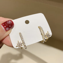 Load image into Gallery viewer, Korean Starburst Rhinestone Pearl Earrings Ear Stud Earring for Women Jewelry Gift