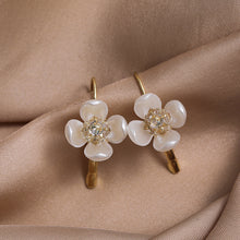 Load image into Gallery viewer, Korean Women Zircon Flower Earrings Fairy Elegance Earring S925 Silver Needle