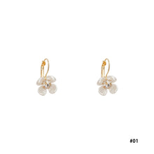 Load image into Gallery viewer, Korean Women Zircon Flower Earrings Fairy Elegance Earring S925 Silver Needle