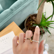 Load image into Gallery viewer, Colorful Freshwater Pearl Crystal Beaded Elastic Rope Ring Cute Handmade Crystal Beads Ladies Ring Ring Jewelry Accessories