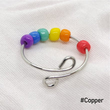 Load image into Gallery viewer, Fashion Colorful Rice Bead Rings Six Colors Rainbow Jewelry Men Women Finger Jewelry Accessories