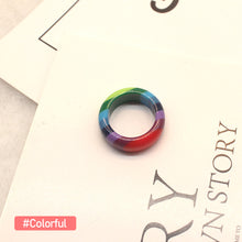 Load image into Gallery viewer, Fashion Tortoiseshell Acrylic Resin Ring Creative Simple Ladies Gradient Contrast Color Ring Women Girls Bracelet Jewelry