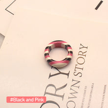 Load image into Gallery viewer, Fashion Tortoiseshell Acrylic Resin Ring Creative Simple Ladies Gradient Contrast Color Ring Women Girls Bracelet Jewelry