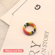 Load image into Gallery viewer, Fashion Tortoiseshell Acrylic Resin Ring Creative Simple Ladies Gradient Contrast Color Ring Women Girls Bracelet Jewelry