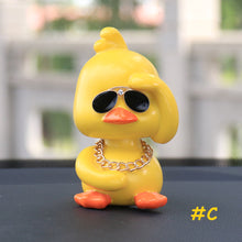 Load image into Gallery viewer, Shaking Head Yellow Duck Car Ornament Cute Moving Head Doll Duck Creative Auto Interior Decoration Car Interior Accessories
