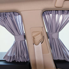 Load image into Gallery viewer, 2 Pcs Universal Stretchable Plastic Rail Car Side Window Sunshade Curtain Auto Window Sun Visor Blinds Cover With Elastic Cord