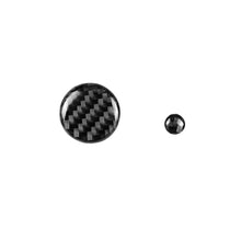 Load image into Gallery viewer, 2Pcs Real Carbon Fiber Car Center Console Multimedia Volume Button Cover Trim Sticker For Mazda 3 Mazda 6 CX-9 CX-5 Interior