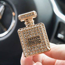 Load image into Gallery viewer, Square Mini Perfume Bottle Car Air Freshener Diamond Perfume Bottle Bling Car Accessories Interior Woman Ornament Aroma Gift