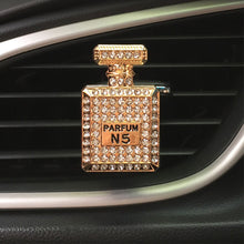 Load image into Gallery viewer, Square Mini Perfume Bottle Car Air Freshener Diamond Perfume Bottle Bling Car Accessories Interior Woman Ornament Aroma Gift