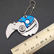 Load image into Gallery viewer, Multifunctional Keychain Hexagon Coin Knife Folding Mini Pocket Screwdriver Cutter Opener Scale Ruler Nail Clipper Outdoor Tool