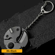 Load image into Gallery viewer, Multifunctional Keychain Hexagon Coin Knife Folding Mini Pocket Screwdriver Cutter Opener Scale Ruler Nail Clipper Outdoor Tool