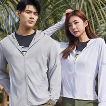 Load image into Gallery viewer, Camping Men Ice Silk Sun Protection Clothing Fishing Hunting Clothes Quick Dry Skin Windbreaker With Pocket Outdoor Sun-Protective Clothes
