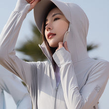 Load image into Gallery viewer, Camping Women Ice Silk Sun Protection Clothing Fishing Hunting Clothes Quick Dry Skin Windbreaker With Pocket Outdoor Sun-Protective Clothes