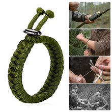 Load image into Gallery viewer, Outdoor Adjustable Bracelet Camping Survival Paracord Bracelet Sports Parachute Cord Bracelet