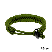 Load image into Gallery viewer, Outdoor Adjustable Bracelet Camping Survival Paracord Bracelet Sports Parachute Cord Bracelet