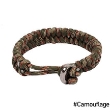 Load image into Gallery viewer, Outdoor Adjustable Bracelet Camping Survival Paracord Bracelet Sports Parachute Cord Bracelet